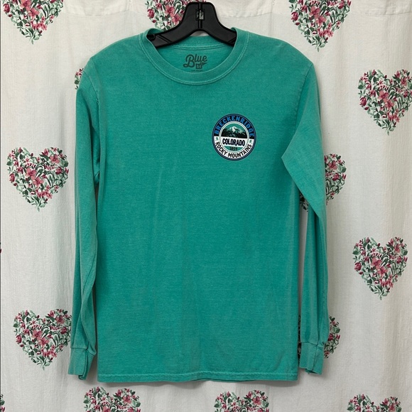 Blue 84 Teal Long Sleeve with Colorado Patch - Picture 1 of 4